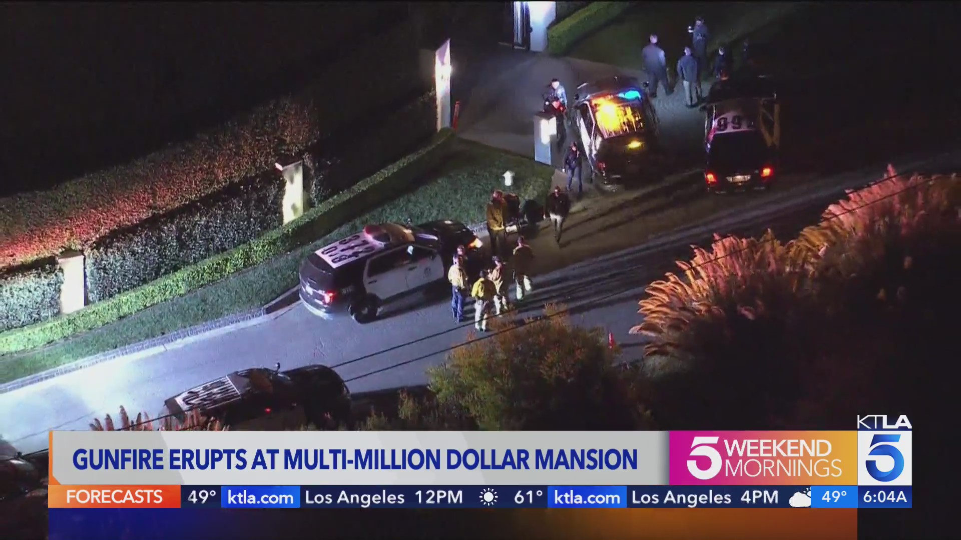 Security guard opens fire at suspects trying to break into mansion in ...