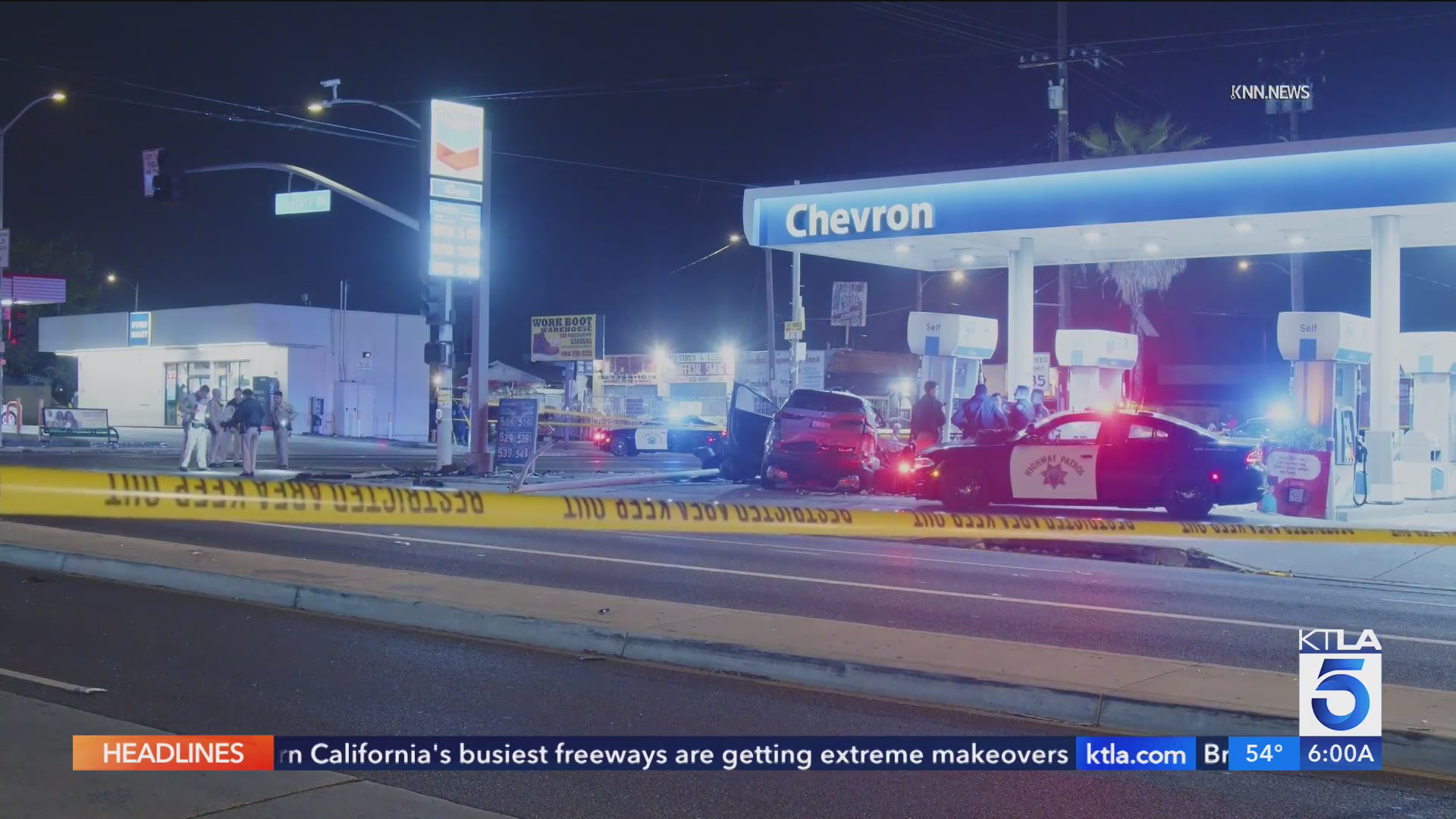 Crash at Los Angeles gas station claims 2 lives – KTLA