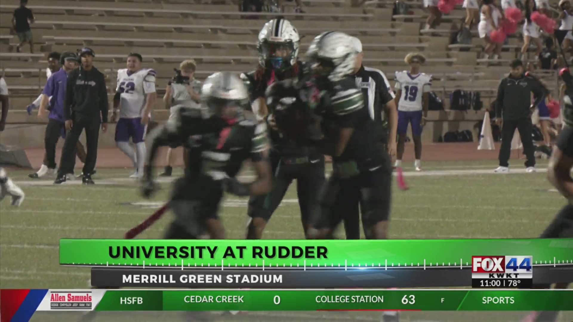 Friday Night Football Fever University vs. Rudder KWKT FOX 44