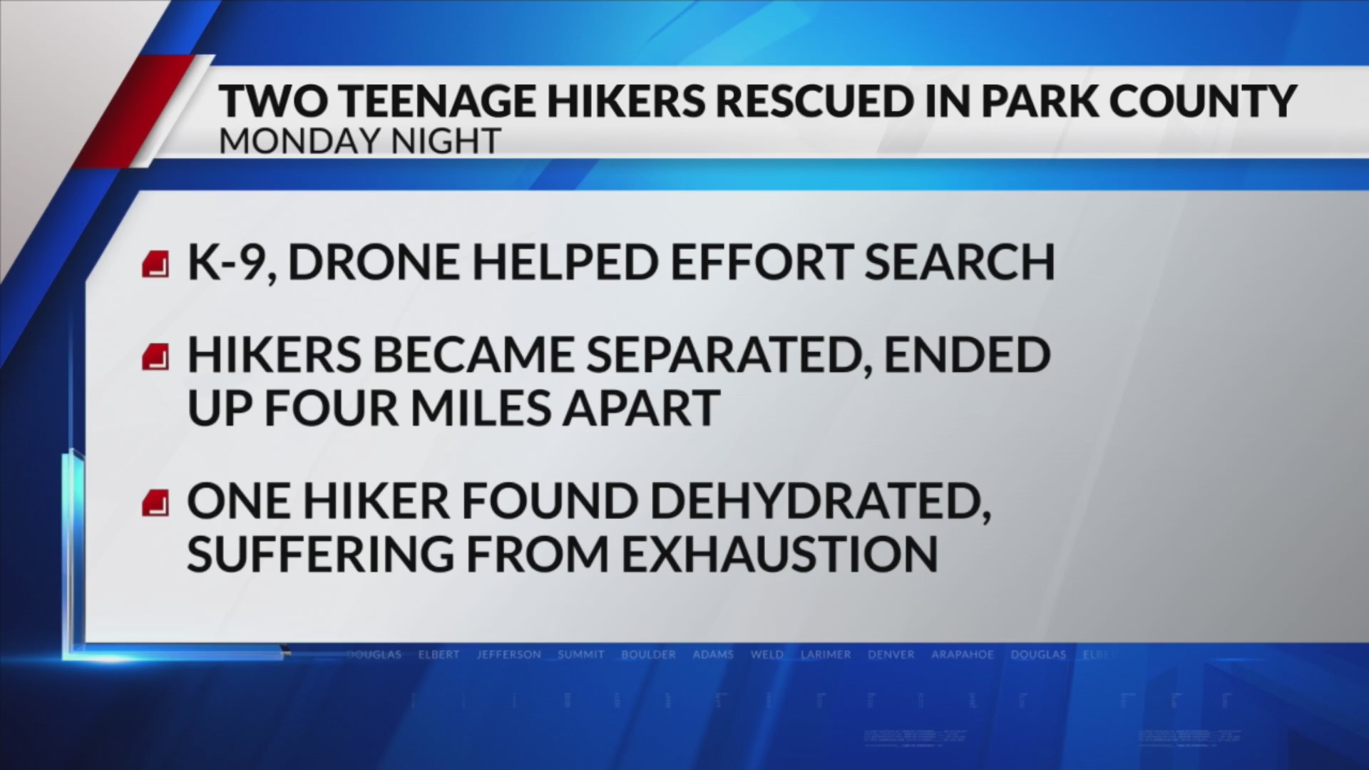 Teens lost after hiking together in Park County found 4 miles apart ...