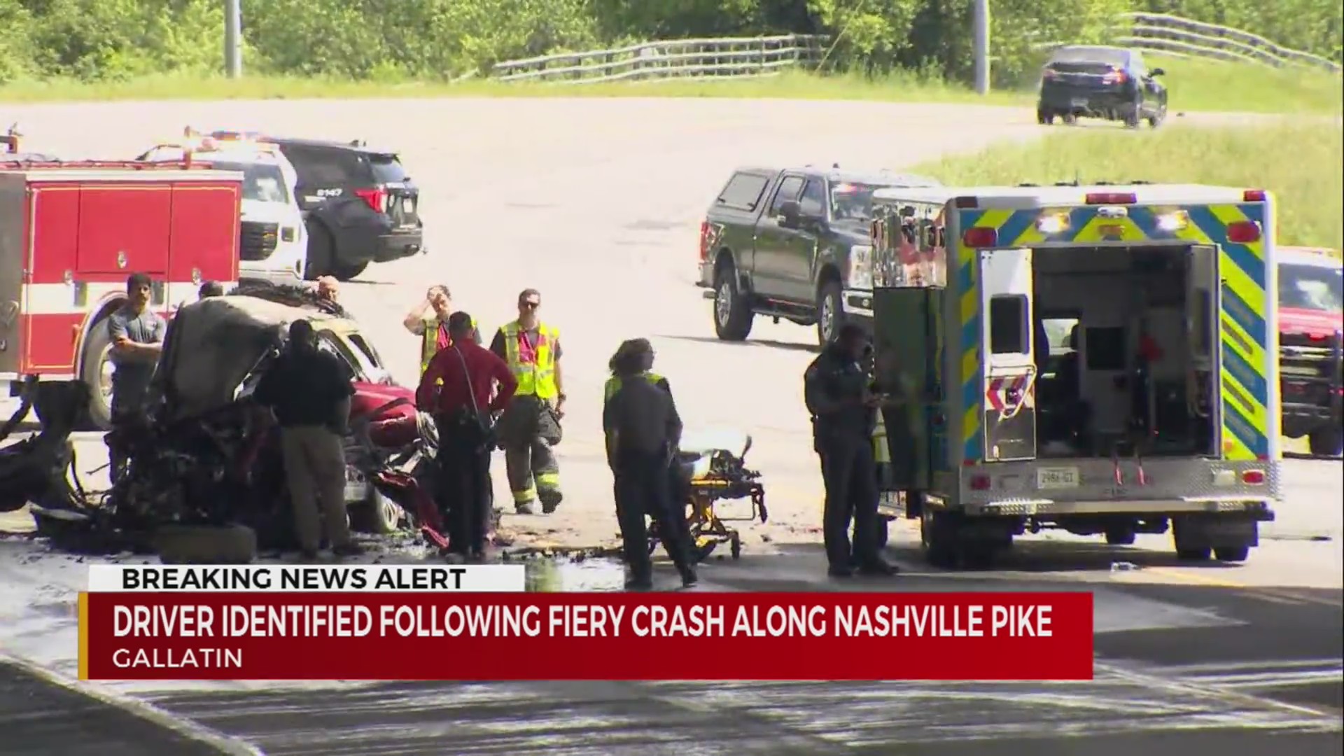 Driver identified following fiery crash along Nashville Pike – WKRN News 2