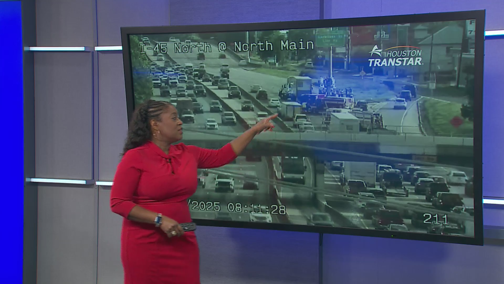 Hazmat crash blocks lanes on I-45 N near Patton – CW39 Houston