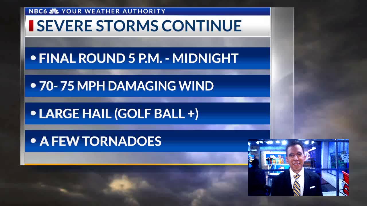 SEVERE STORMS late Thursday could bring dangerous wind, large hail, a ...