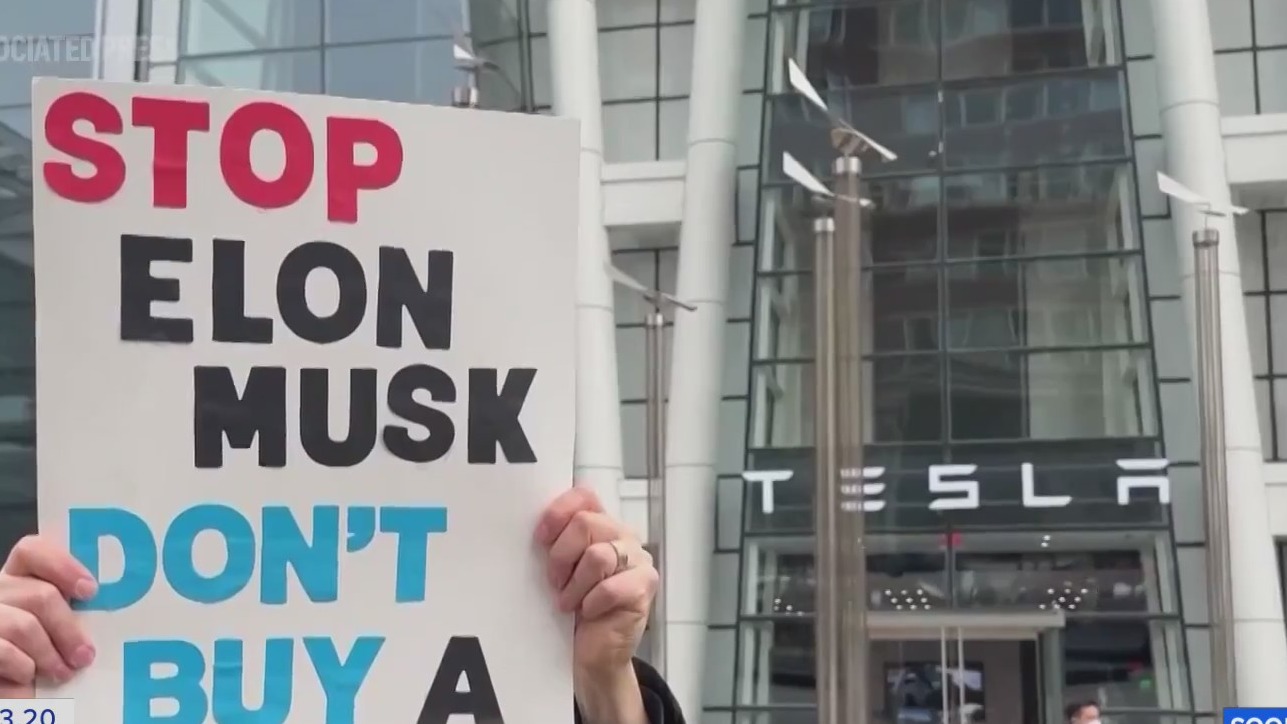 Tesla Outrage Targeted Tesla attacks continue amid outrage at Elon Musk | NewsNation ...
