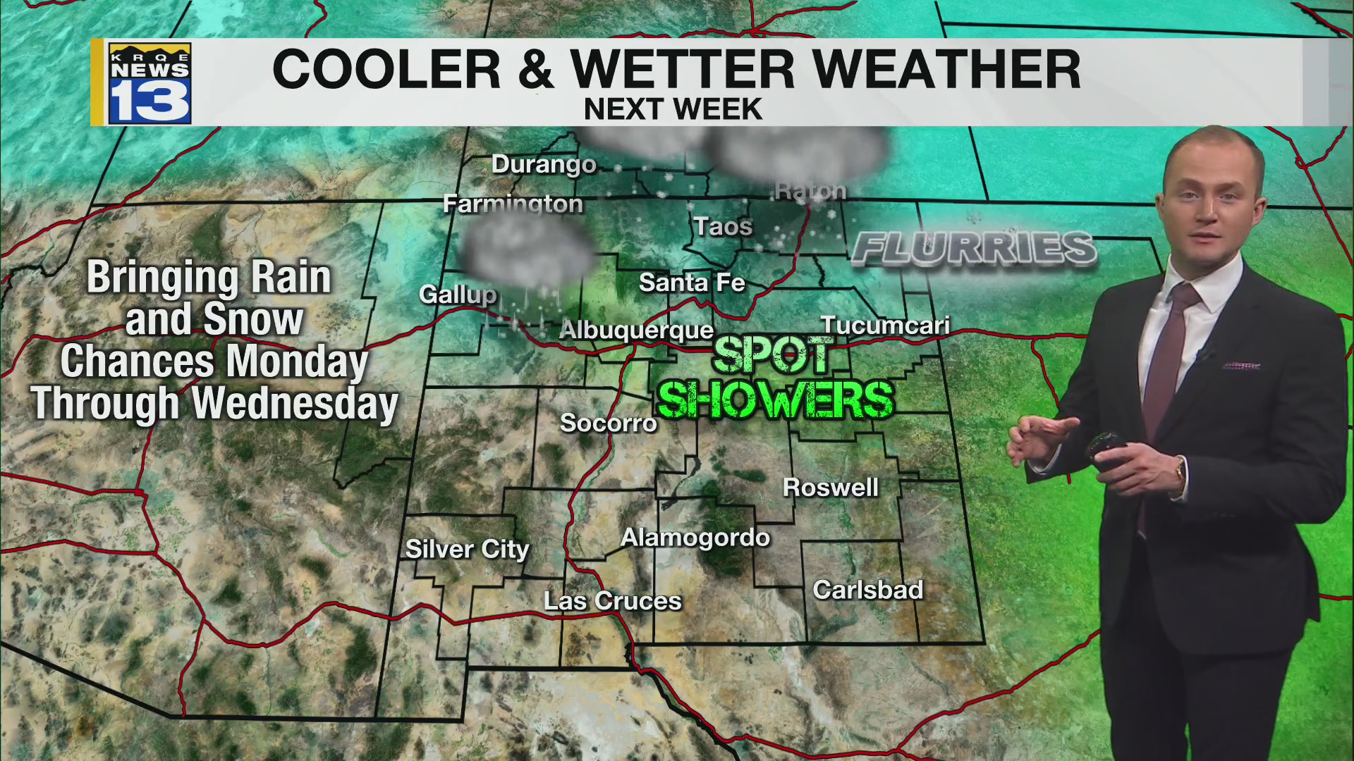 Cooler and wetter weather on the way next week – KRQE NEWS 13 ...