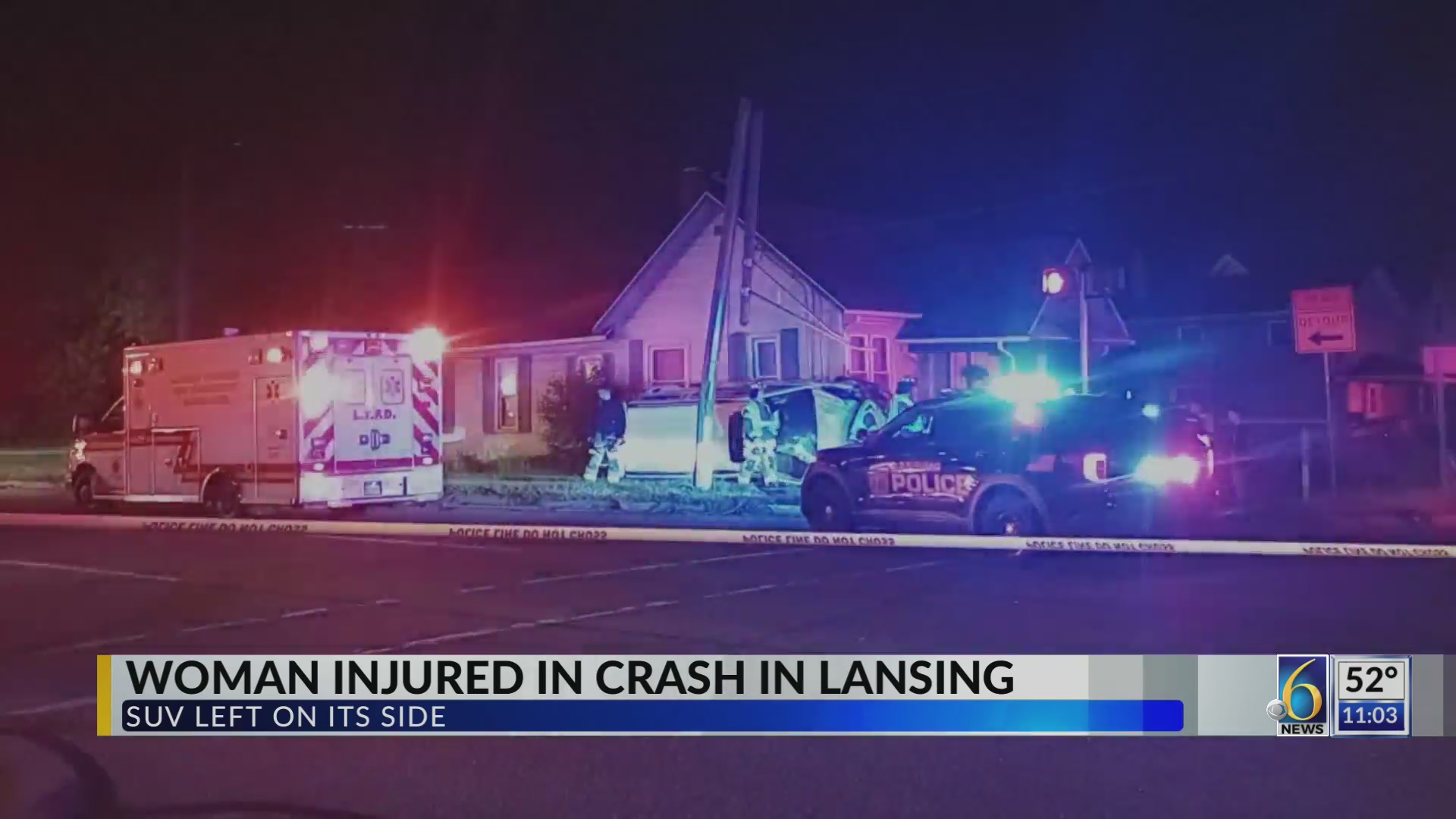 Woman injured in crash in Lansing – WLNS 6 News