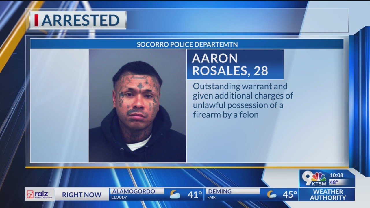 Wanted man arrested during traffic stop in Socorro – KTSM 9 News