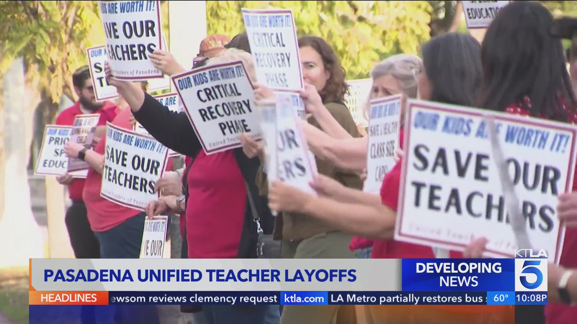 Pasadena Unified School District Board to vote on teacher layoffs – KTLA