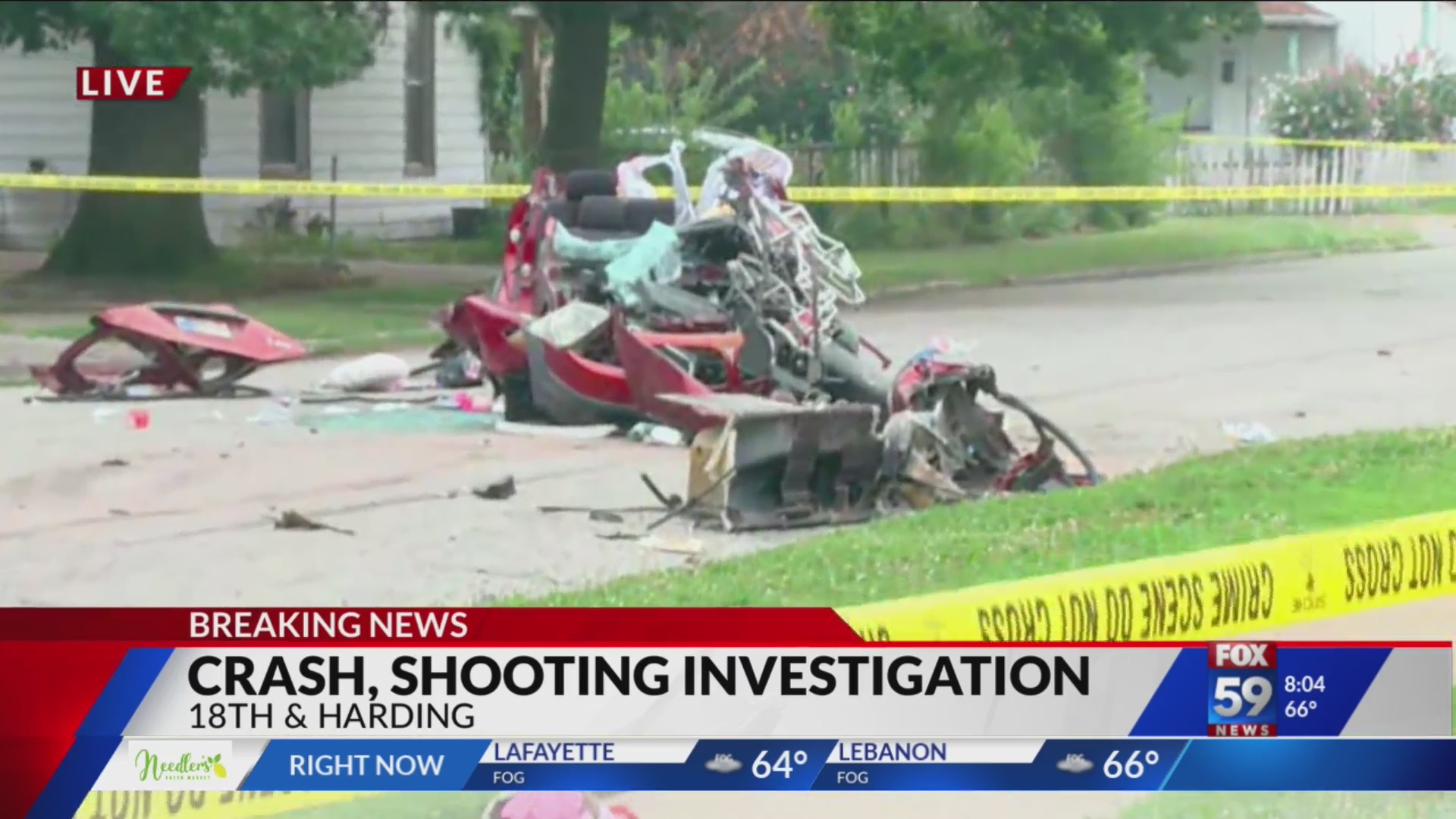 Crash, shooting under investigation on near northwest side – Fox 59