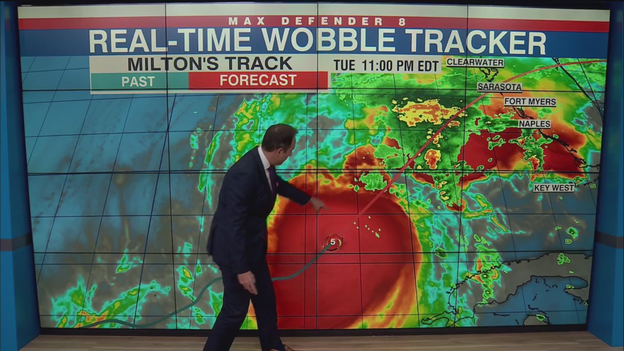 Hurricane Milton 11 p.m. Tuesday track update – WFLA