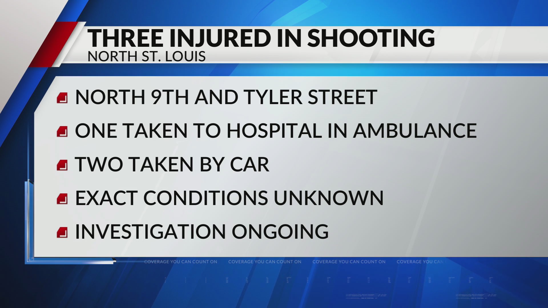 Three people shot in north St. Louis, police investigating – FOX 2