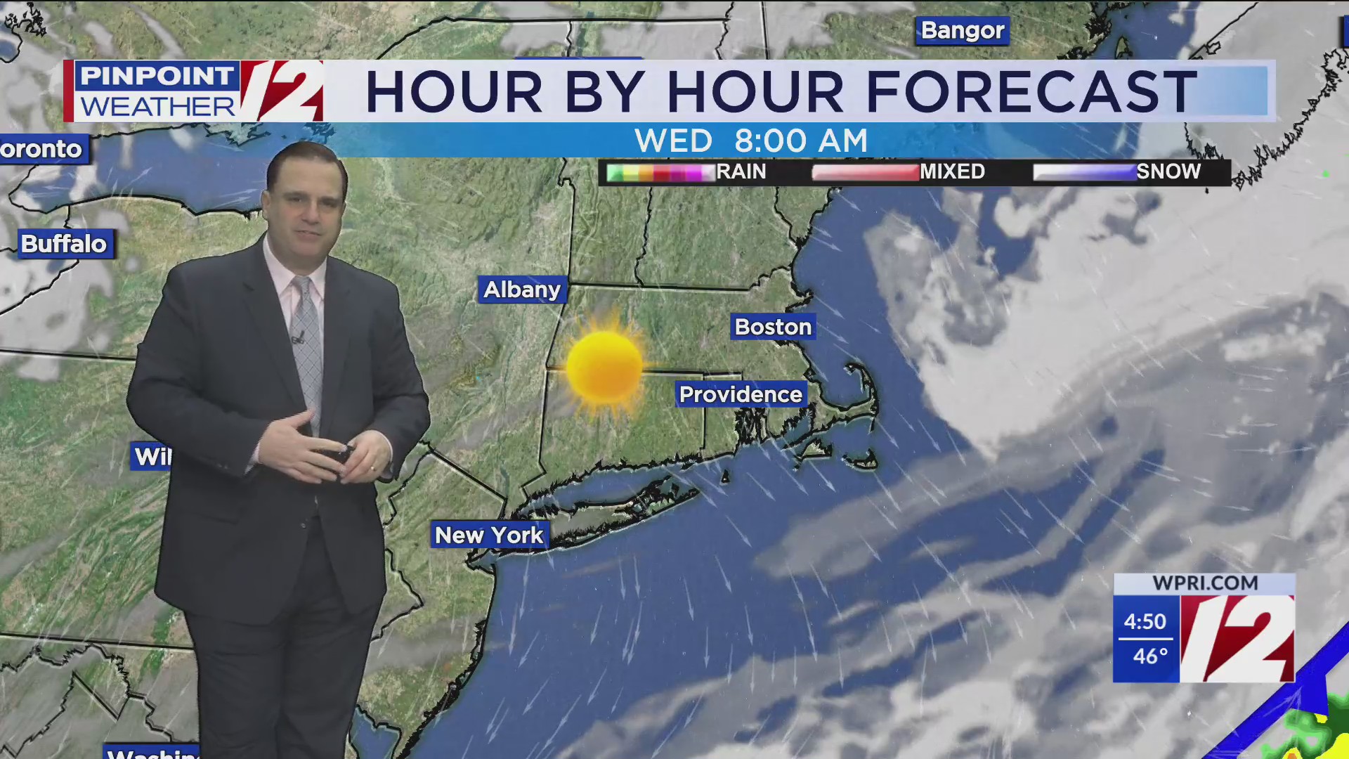 WPRI 12 Weather Forecast for 4/22/25: Damp start, warm and dry ...