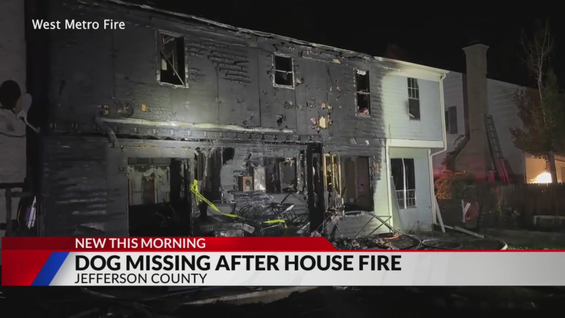 Dog missing after Jefferson County house fire – FOX31 Denver