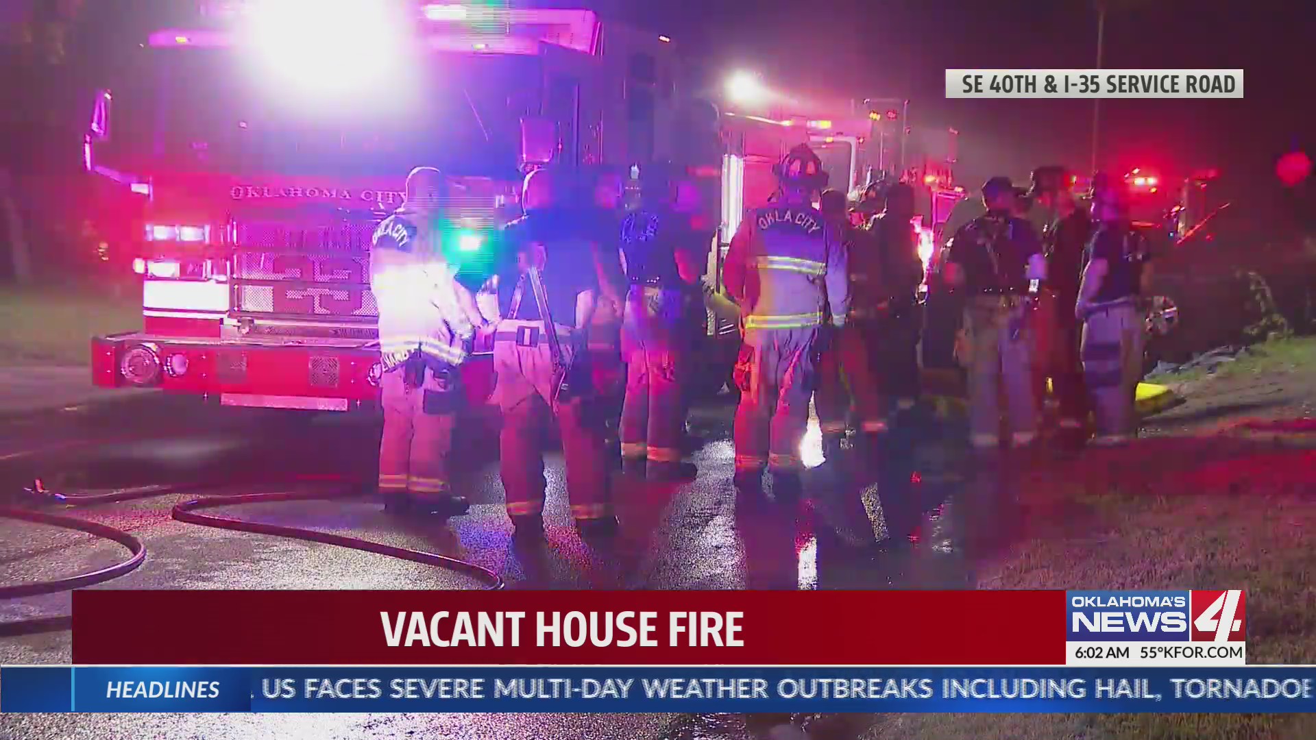 Firefighters knock down vacant house fire in SE Oklahoma City – KFOR ...