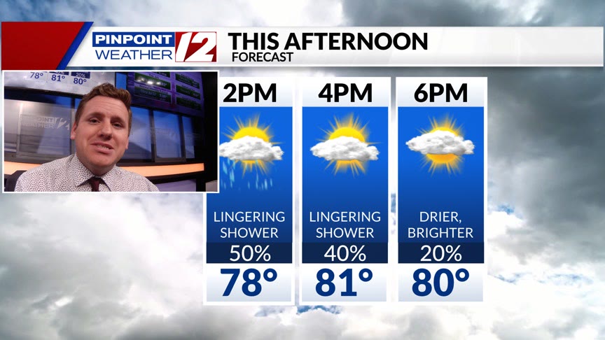 WPRI 12 Weather Now 7/13/24: Lingering Showers This Afternoon; Gradual ...