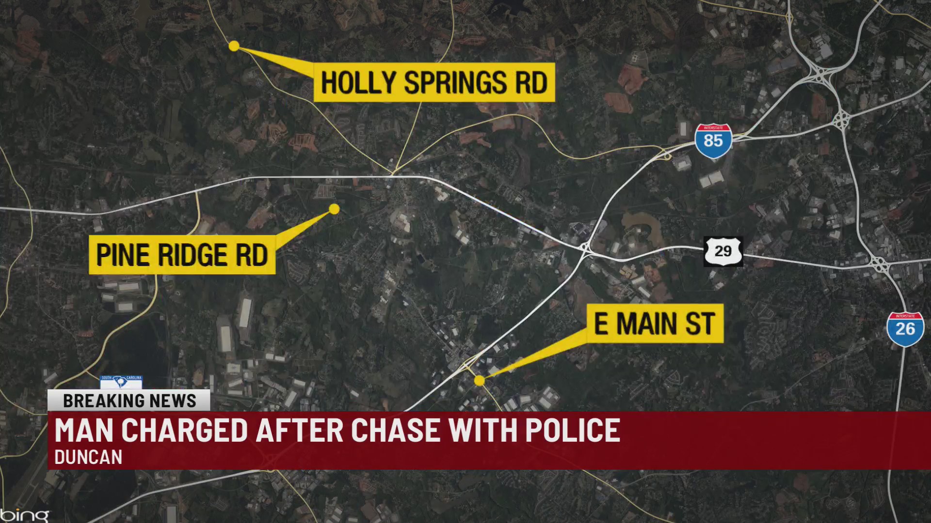 Man charged after chase with Upstate police – WSPA 7NEWS