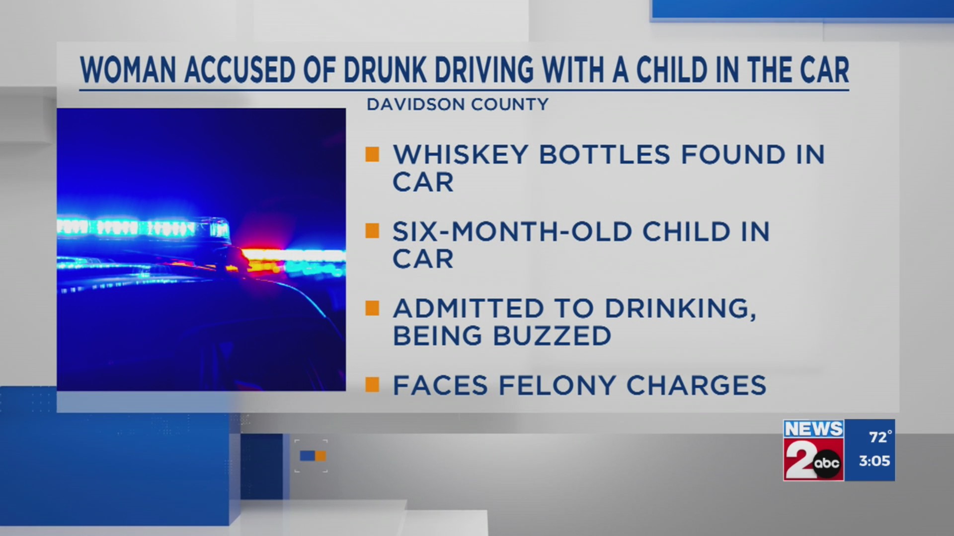 Woman accused of drunk driving with child in the car in Nashville, TN ...