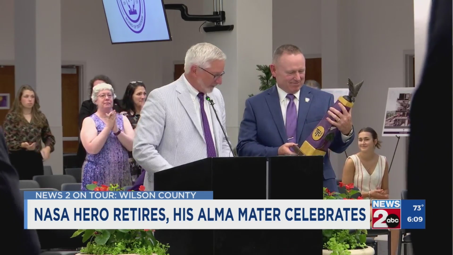 NASA hero retirement celebrated by alma mater in Middle TN – WKRN News 2