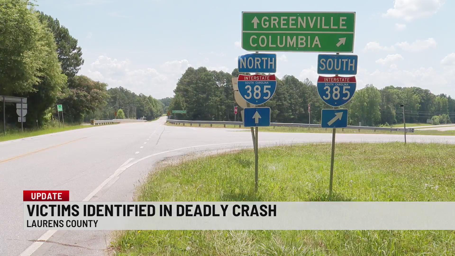 1 dead, 3 hospitalized in crash on I-385 in Laurens Co. – WSPA 7NEWS