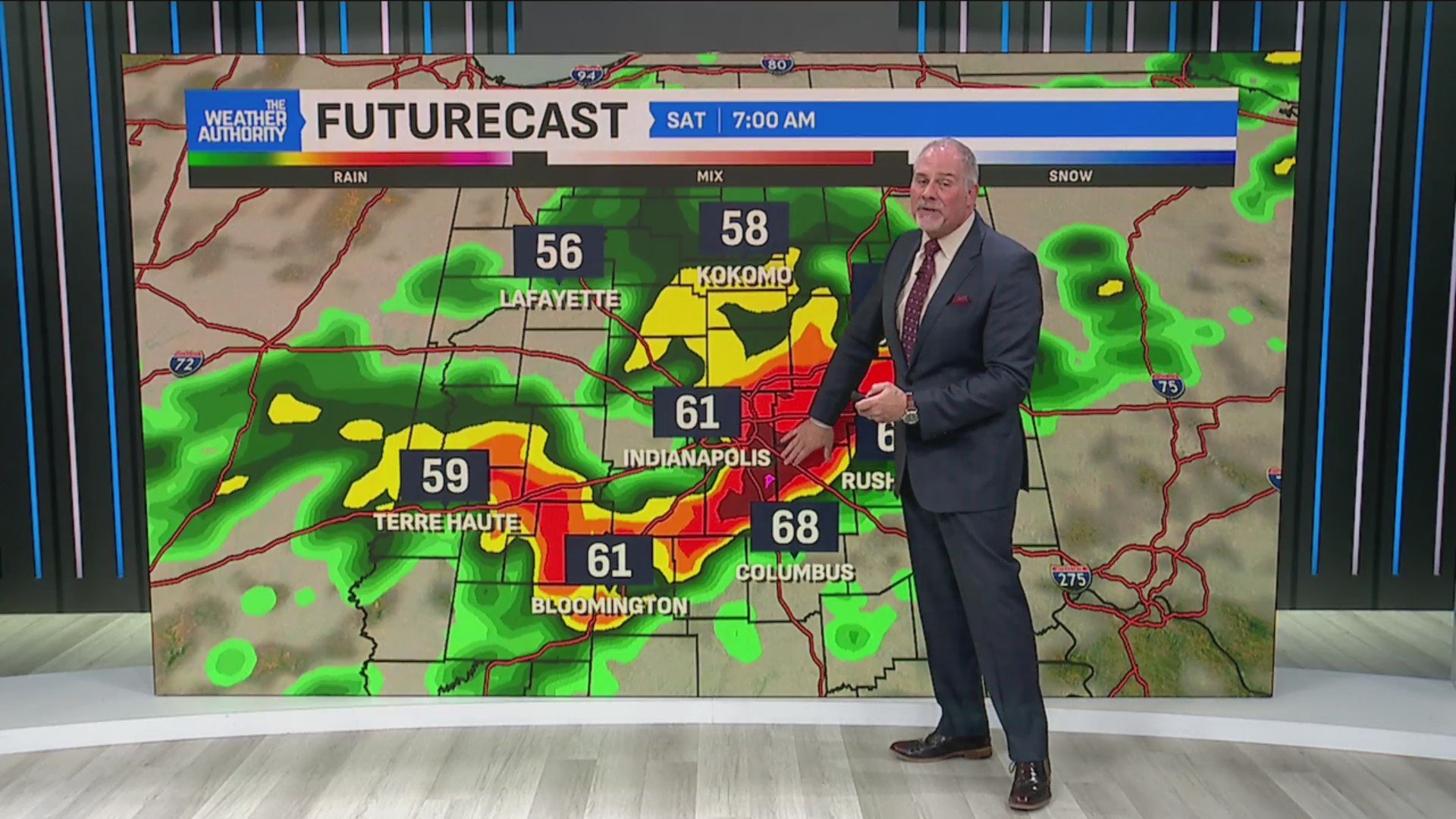 Warm fronts are passing and temperatures surge to end the work week ...