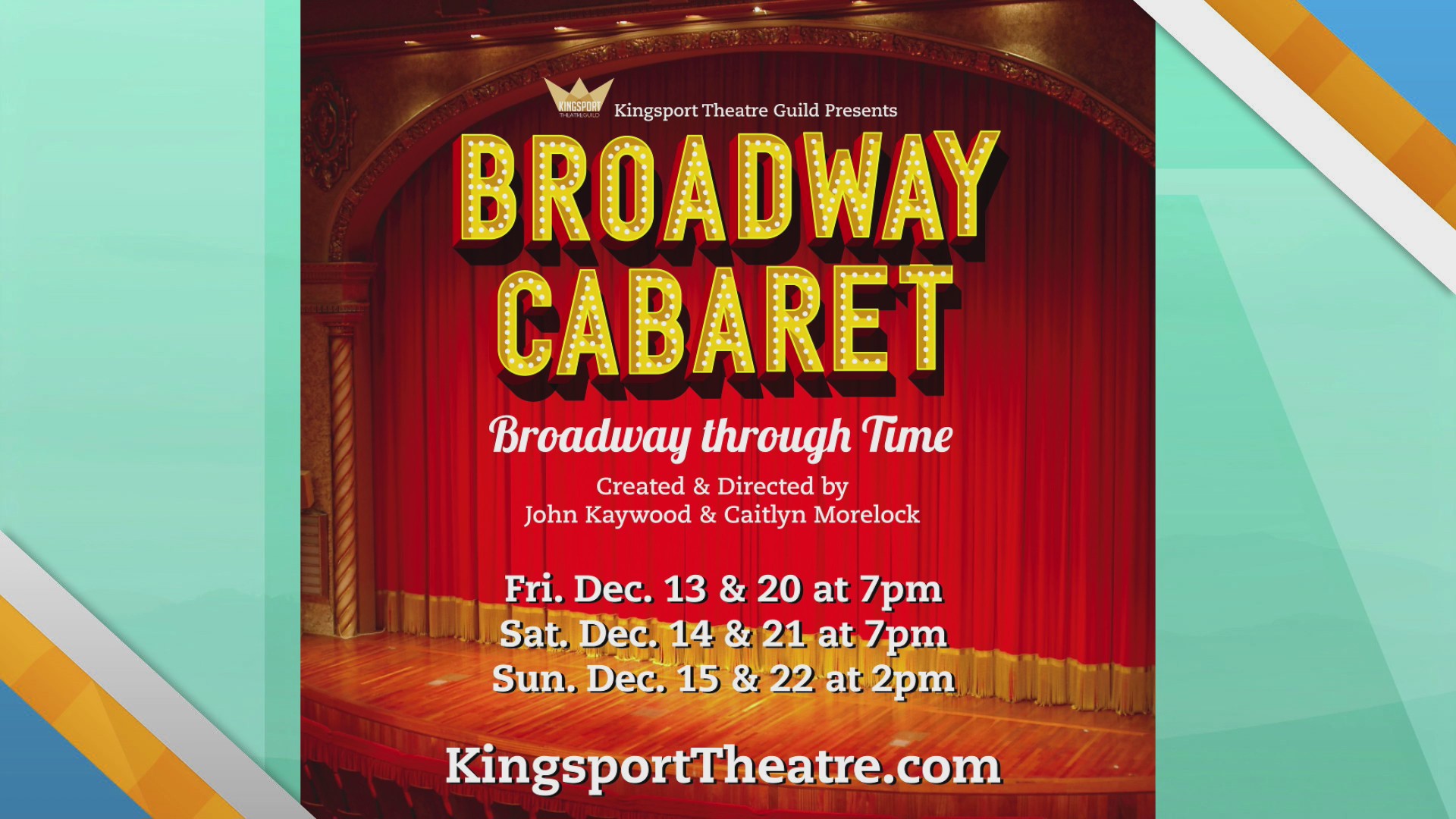 Kingsport Theatre Guild presents “Broadway Cabaret” WJHL TriCities