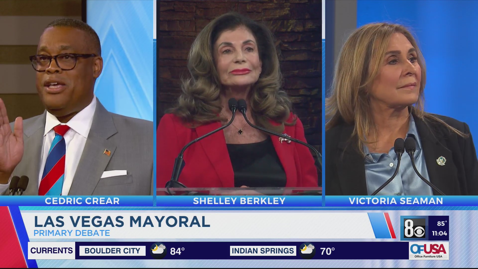 Top 3 candidates for City of Las Vegas mayor’s race touch on heated ...