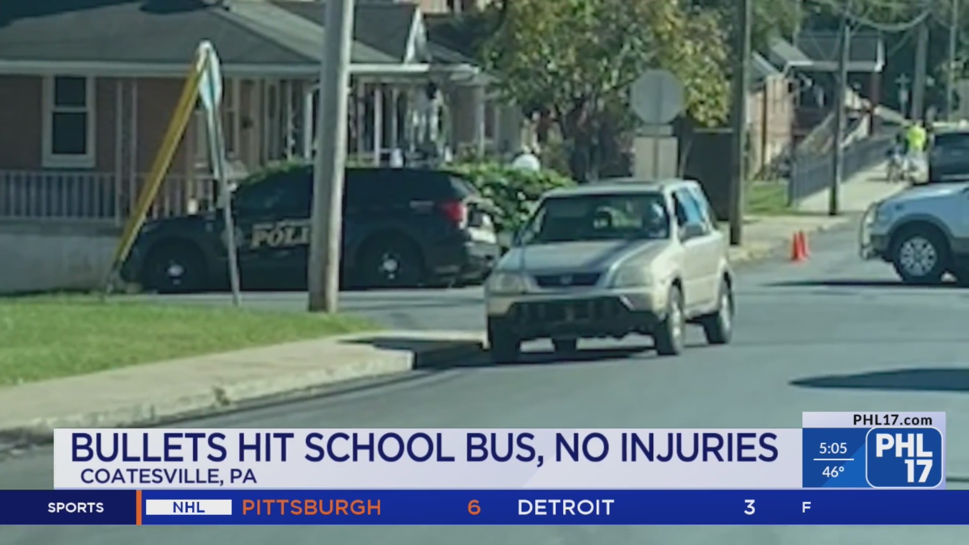 Bullets hit school bus in Coatesville, PA, no injuries reported