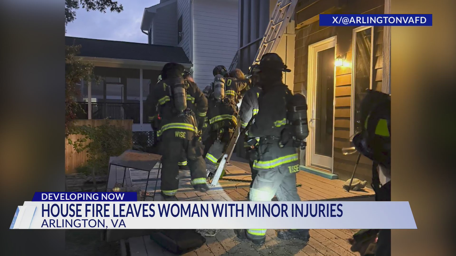 Arlington House Fire Leaves Woman with Minor Injuries – DC News Now ...