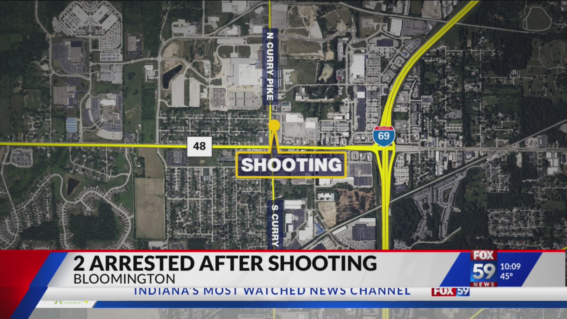 Man hospitalized after Bloomington shooting; 2 suspects arrested – Fox 59