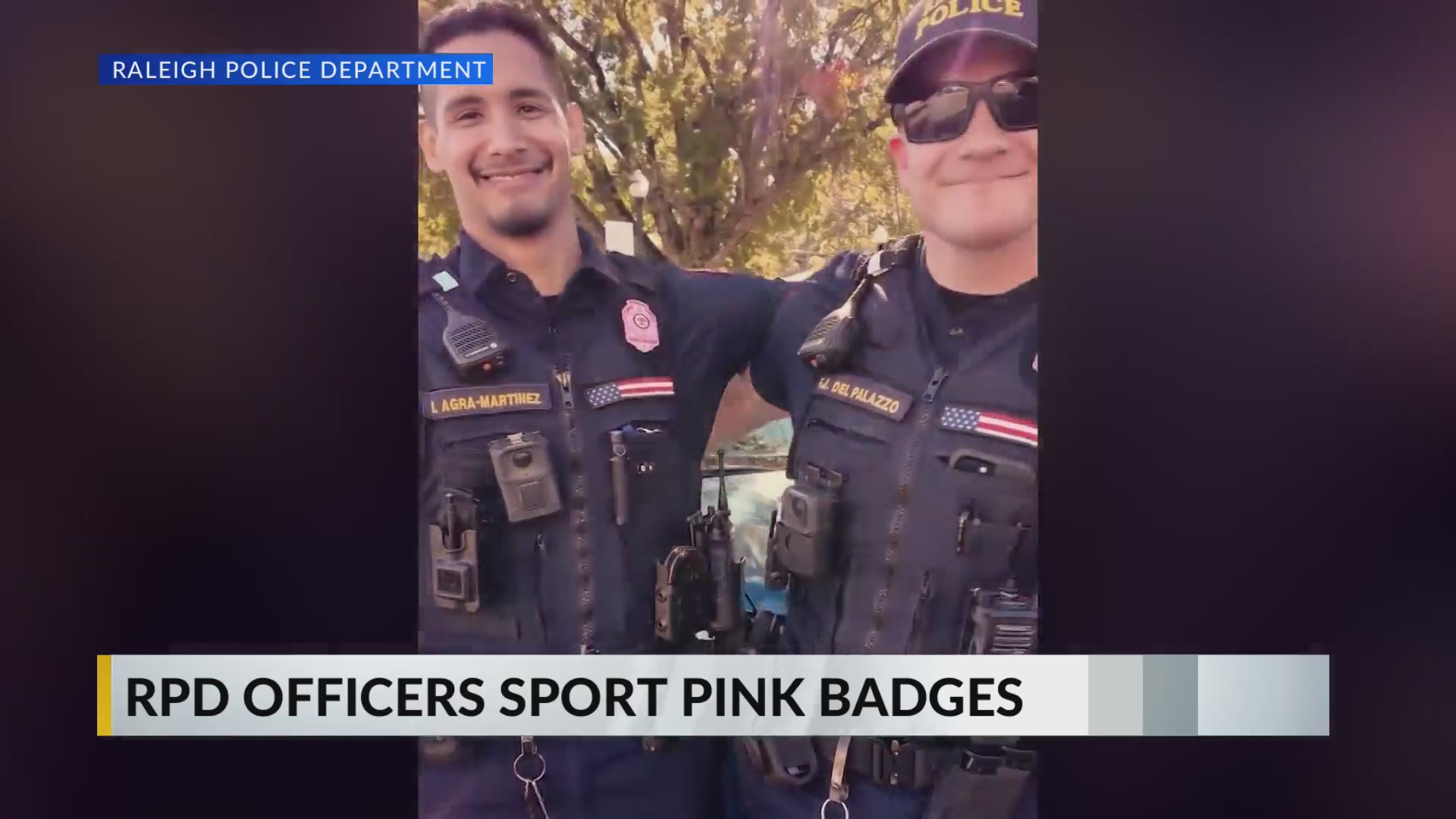 Raleigh police wear pink badges for breast cancer awareness – CBS17.com