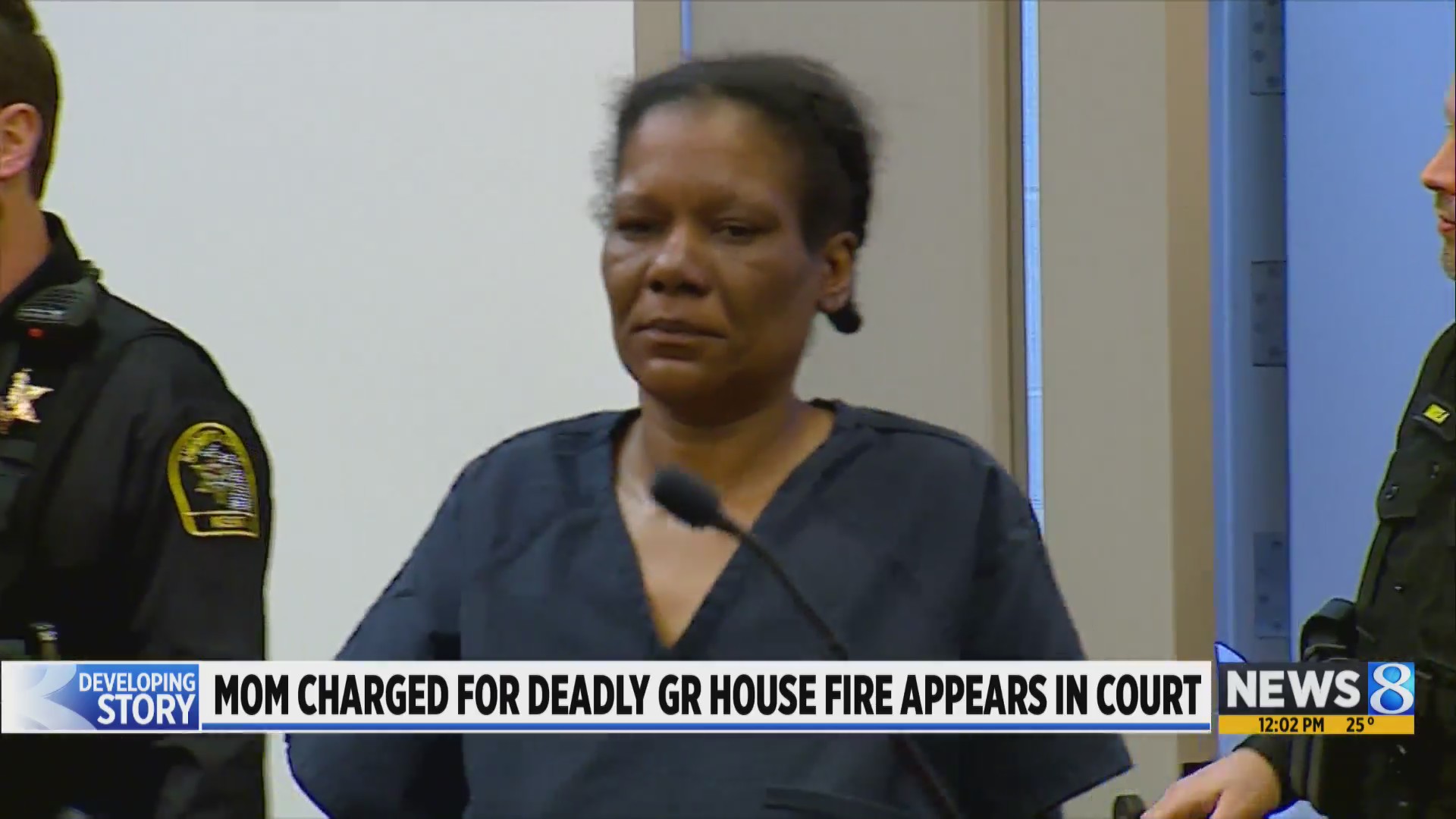 Mom charged for deadly GR house fire appears in court – WOODTV.com