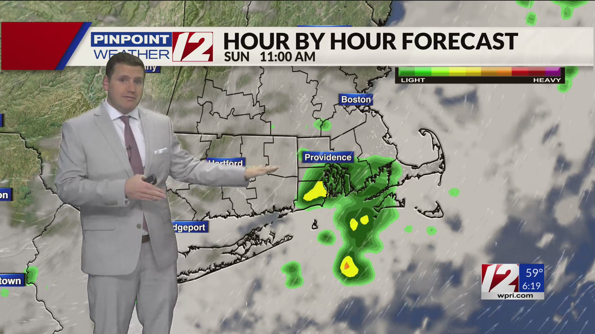 WPRI 12 Weather Forecast 8/31/24: Dry Today; Few Showers on Sunday ...