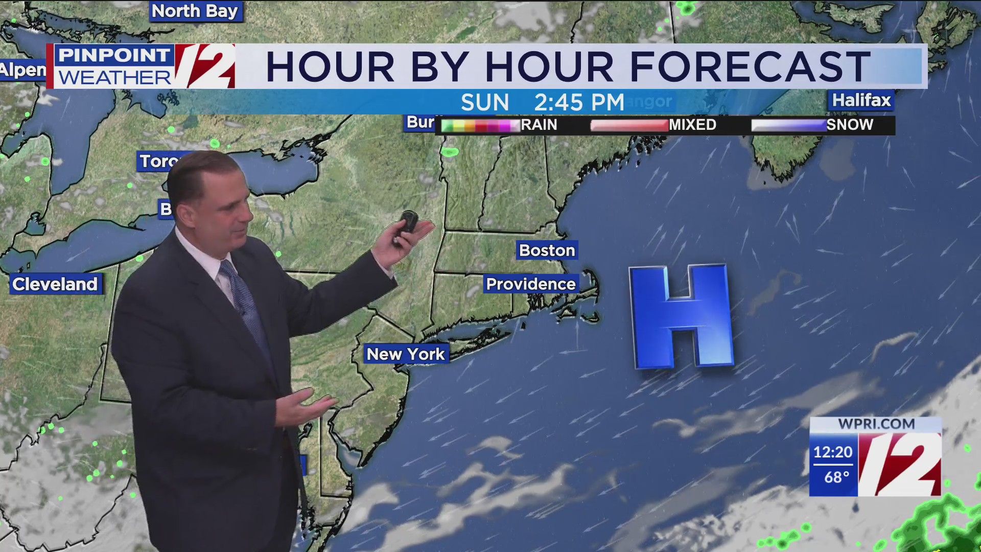 WPRI 12 Weather Forecsat for 8/1/25: Drying out this afternoon; nice ...