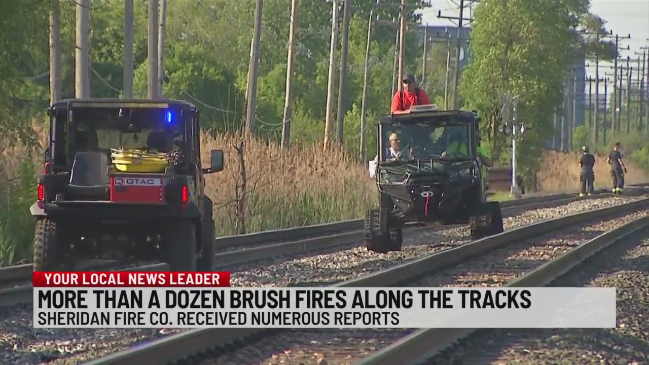 Brush fires ignite along train tracks near Military Road, Sheridan ...