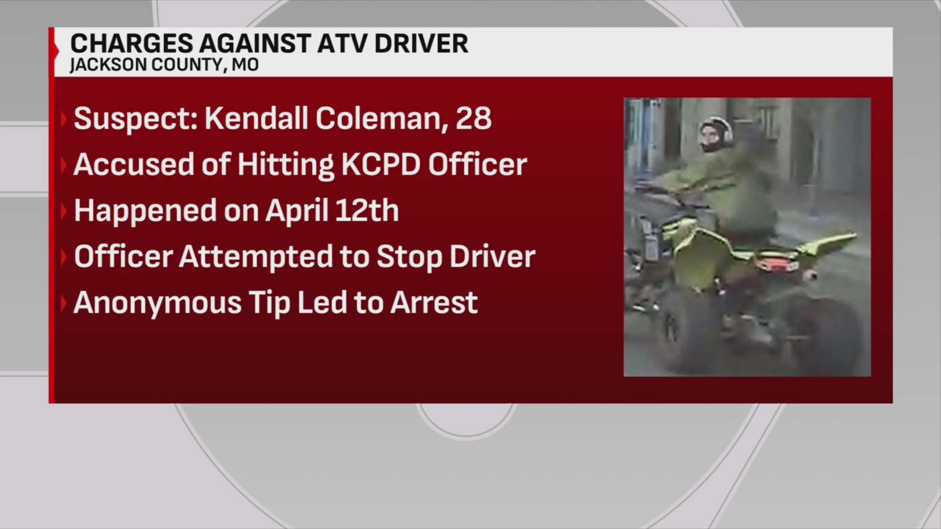 Man charged with running over KC police officer with ATV – FOX 4 Kansas ...