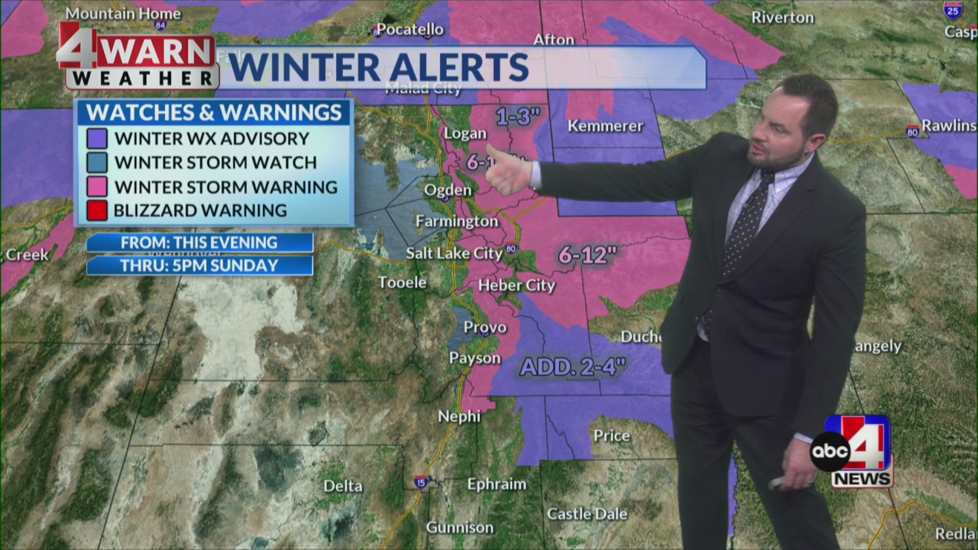 Valley rain, mountain snow comes to northern Utah – ABC4 Utah
