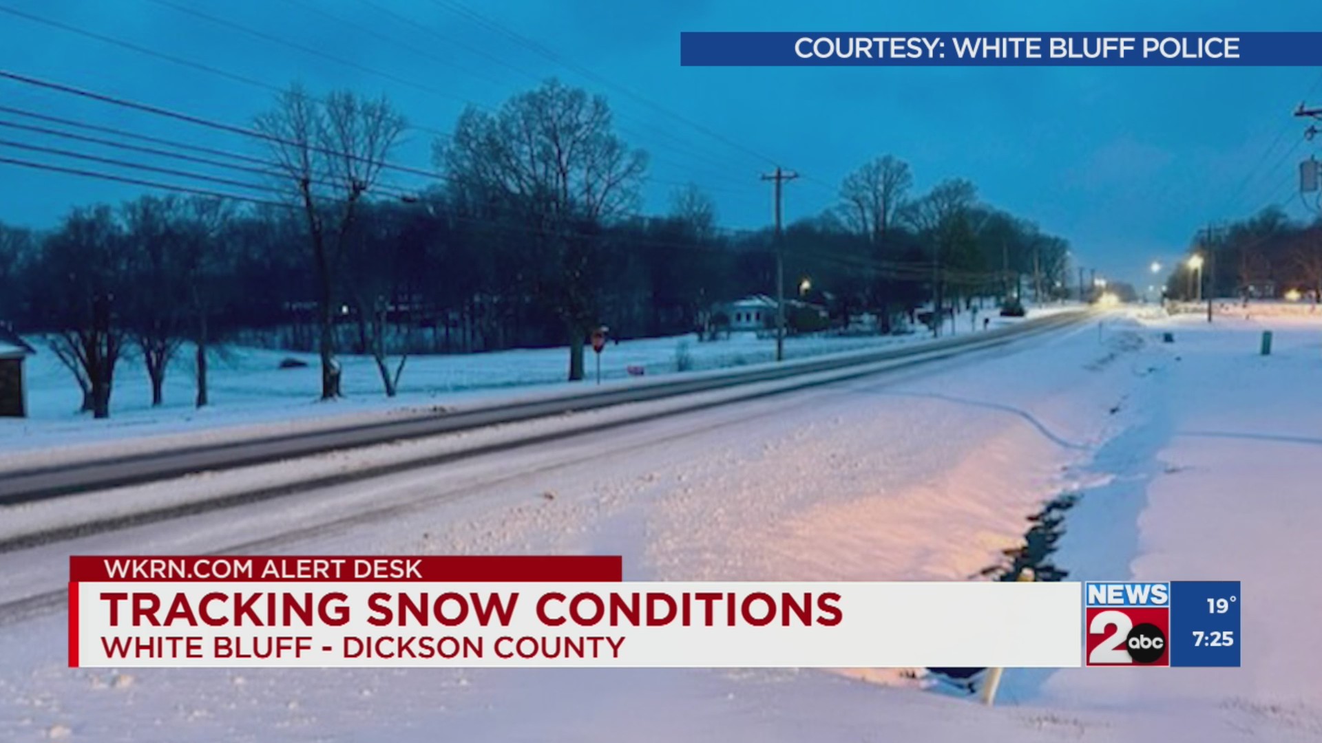 Monitoring road conditions across Middle TN – WKRN News 2