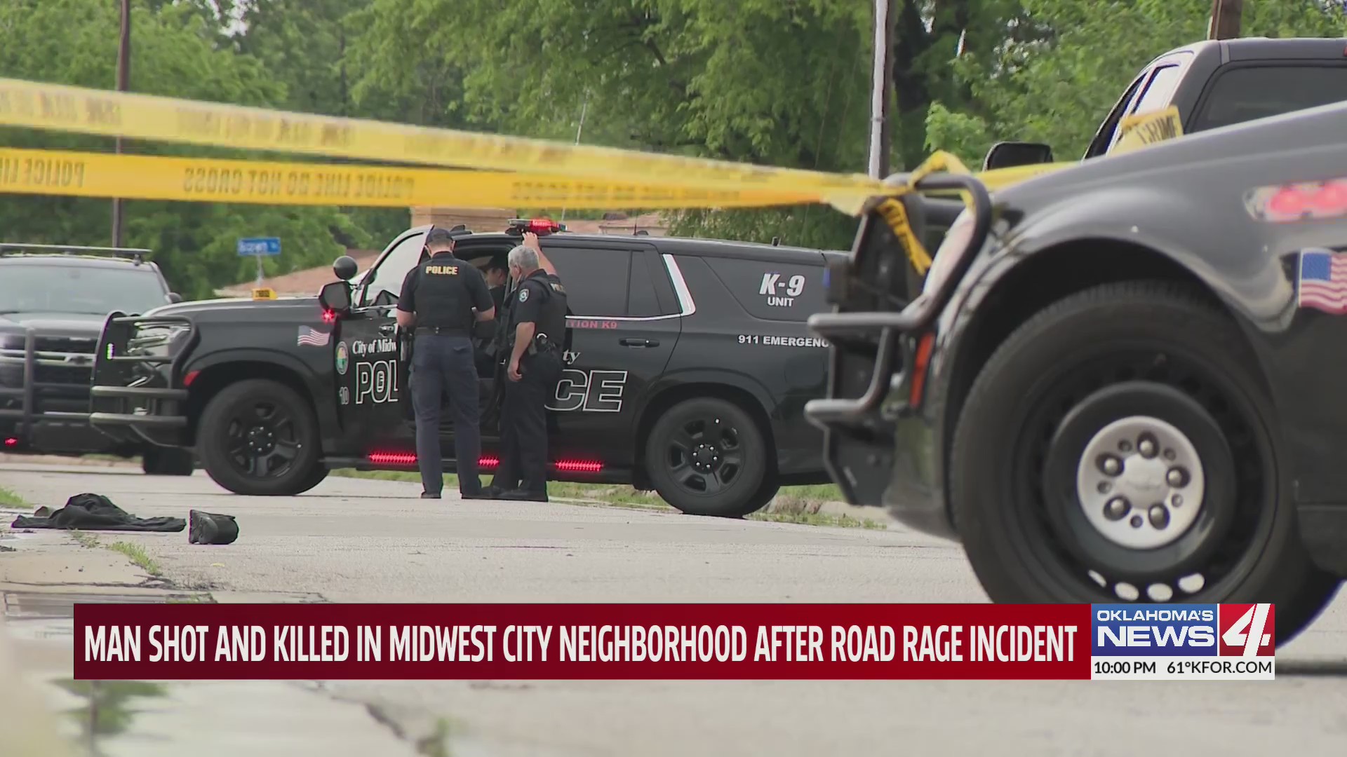 Man shot and killed in Midwest City neighborhood after road rage ...