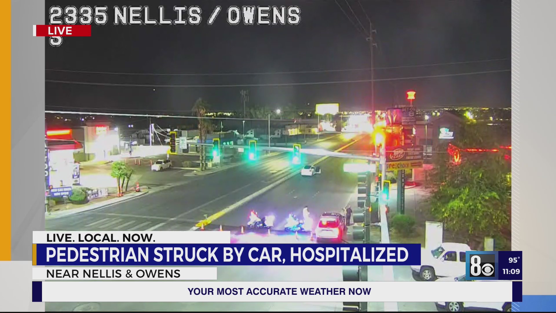 Pedestrian hospitalized after east Las Vegas valley crash – KLAS