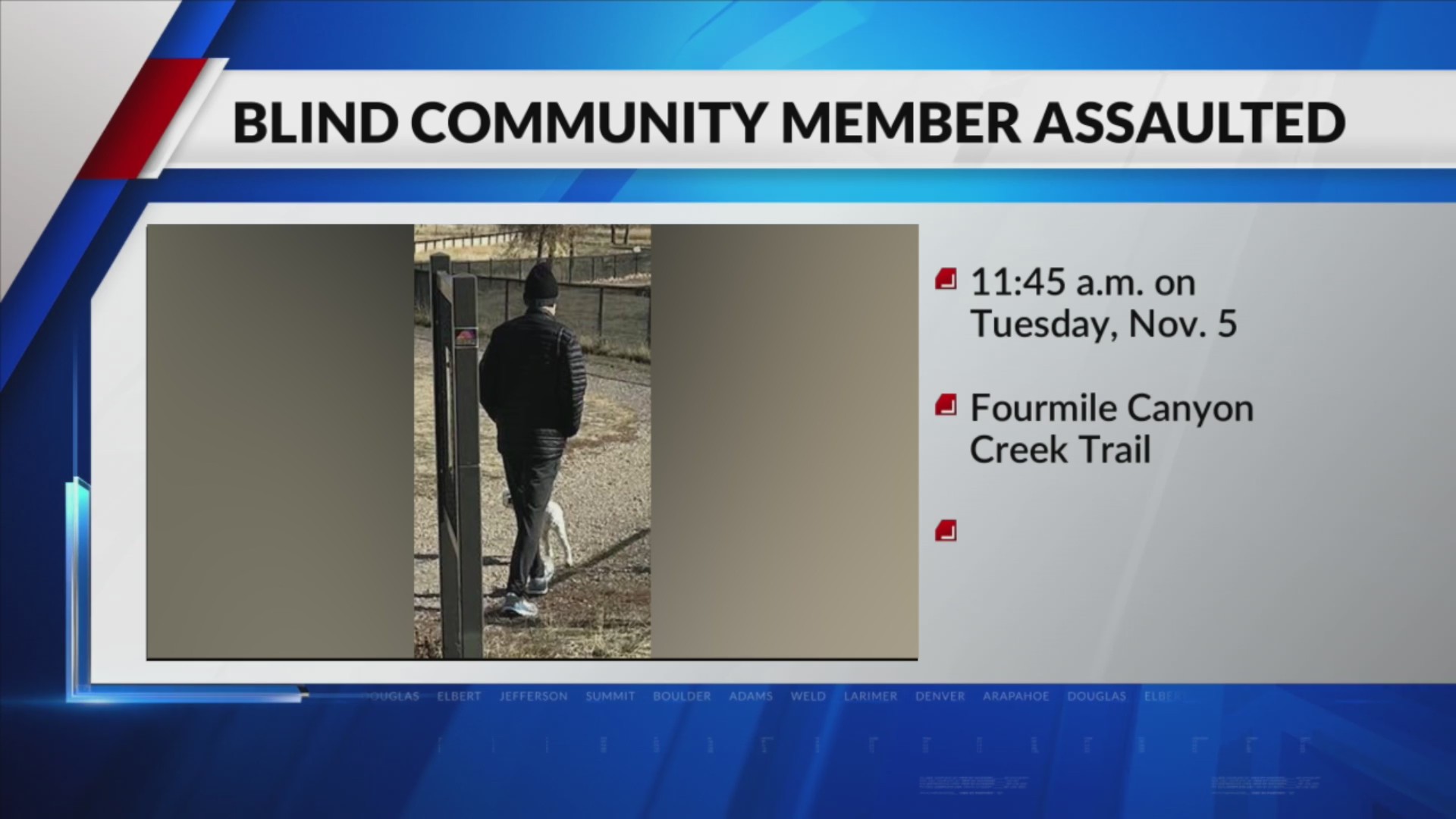 Boulder police searching for suspect accused of assaulting blind man ...