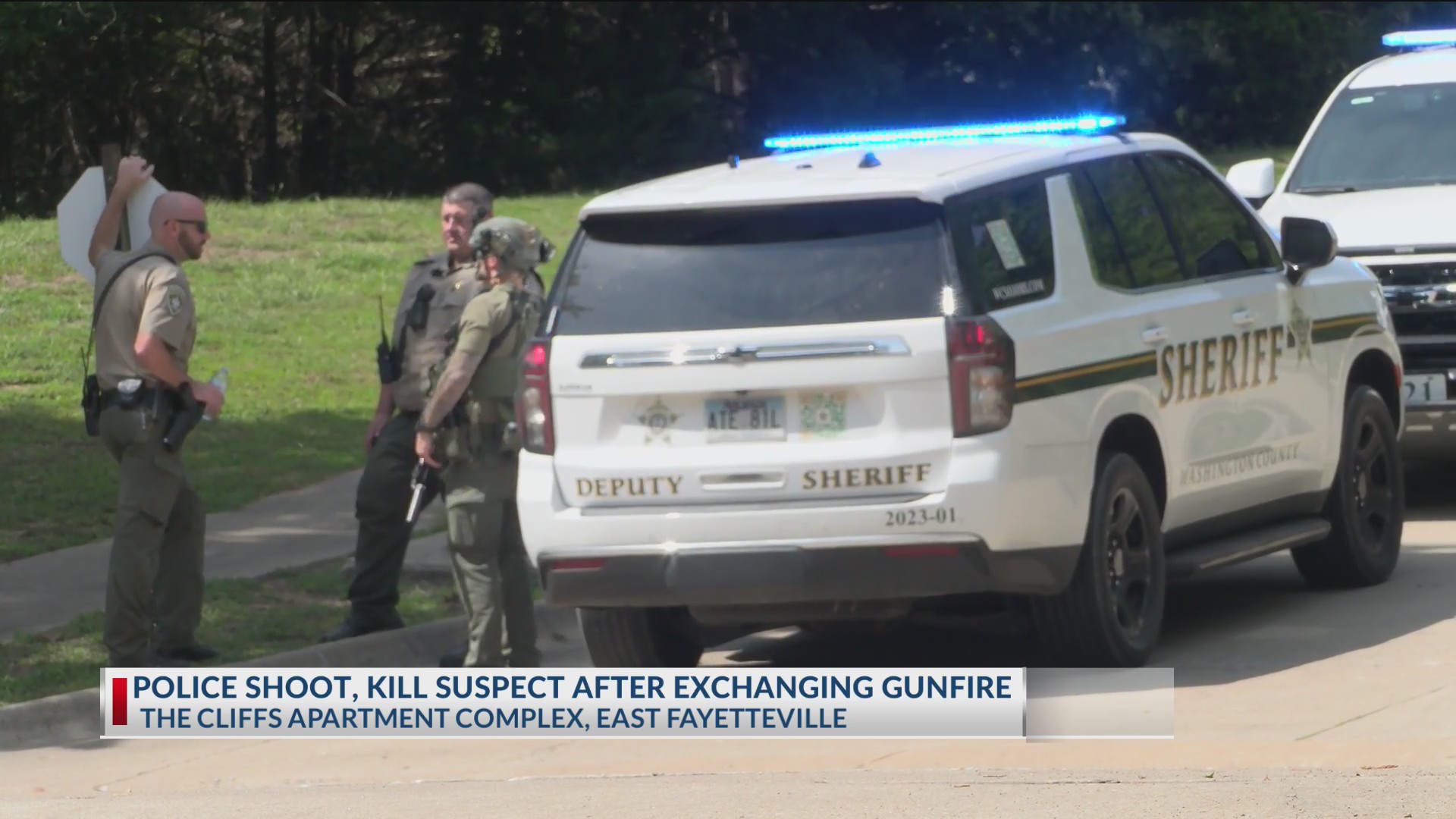 Suspect dead after shooting at Fayetteville apartment complex – KNWA FOX24