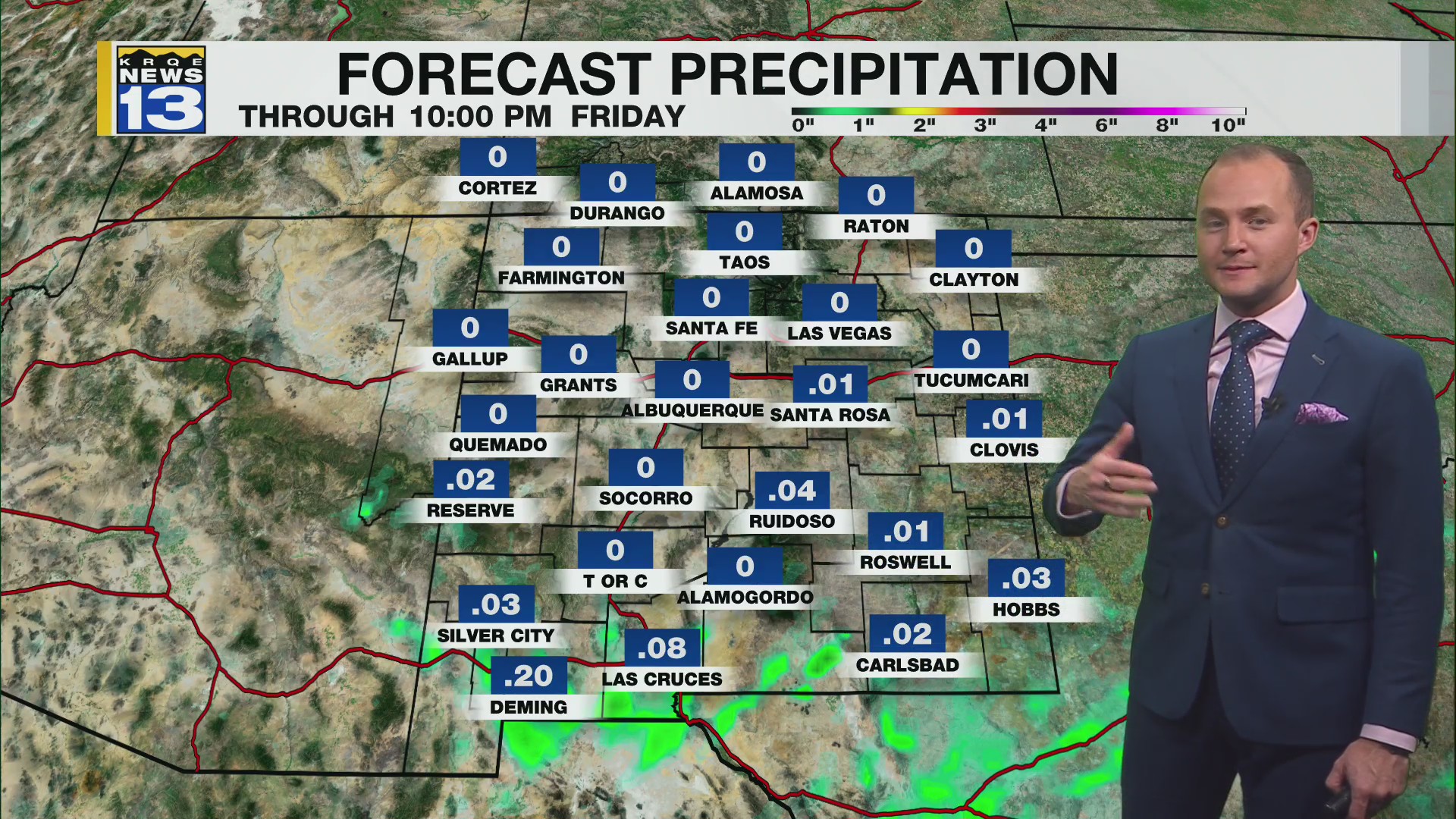 Rain moves in Friday morning to southern New Mexico – KRQE NEWS 13 ...