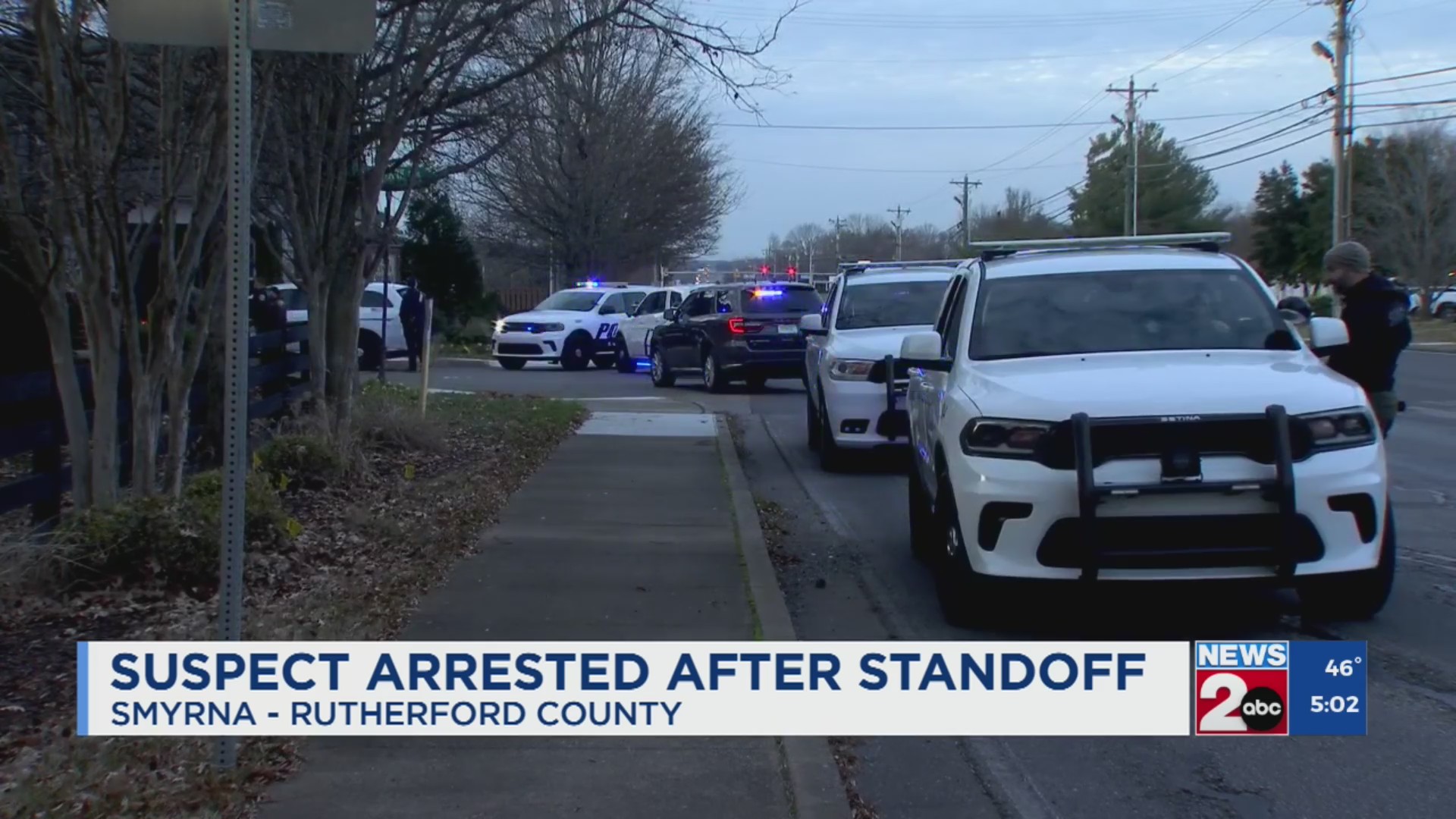 Suspect arrested following standoff in Smyrna – WKRN News 2