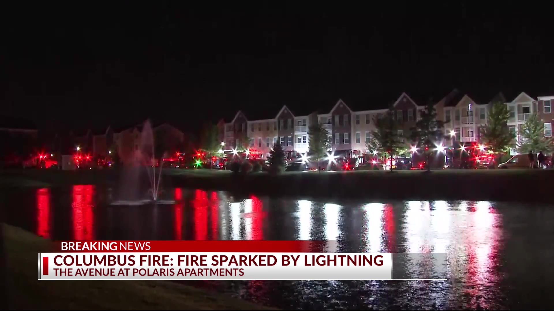 Lightning strike ignites large fire at apartment complex near Polaris ...