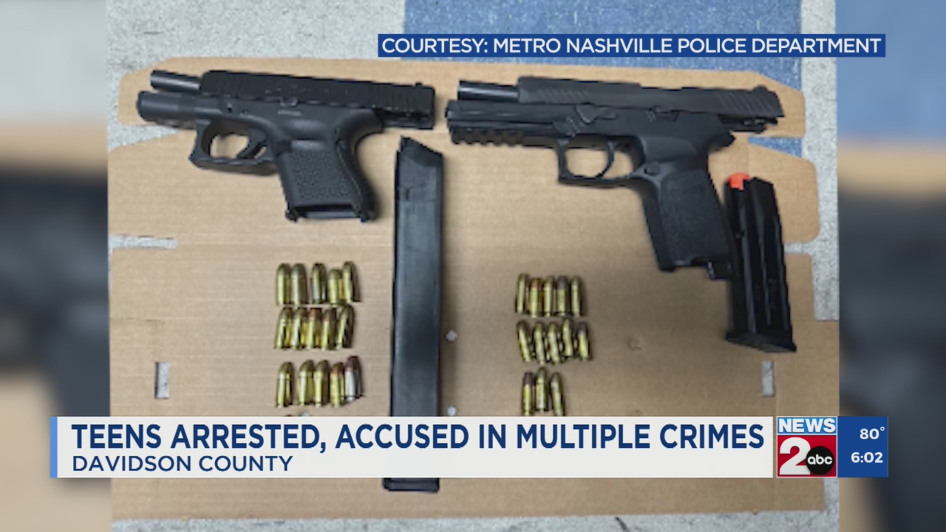 MNPD: 2 teens accused of carjacking, stealing firearms from Dickson gun ...