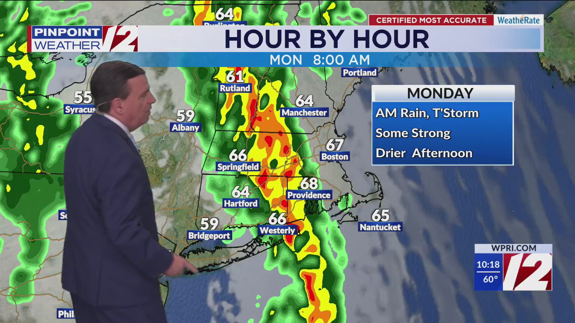 WPRI 12 Weather Now 10/19/25 Stormy Monday Morning – WPRI.com