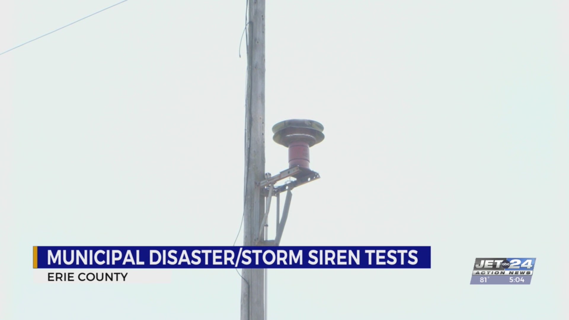 Municipal disaster, storm siren test held in Erie Co. – WJET/WFXP ...