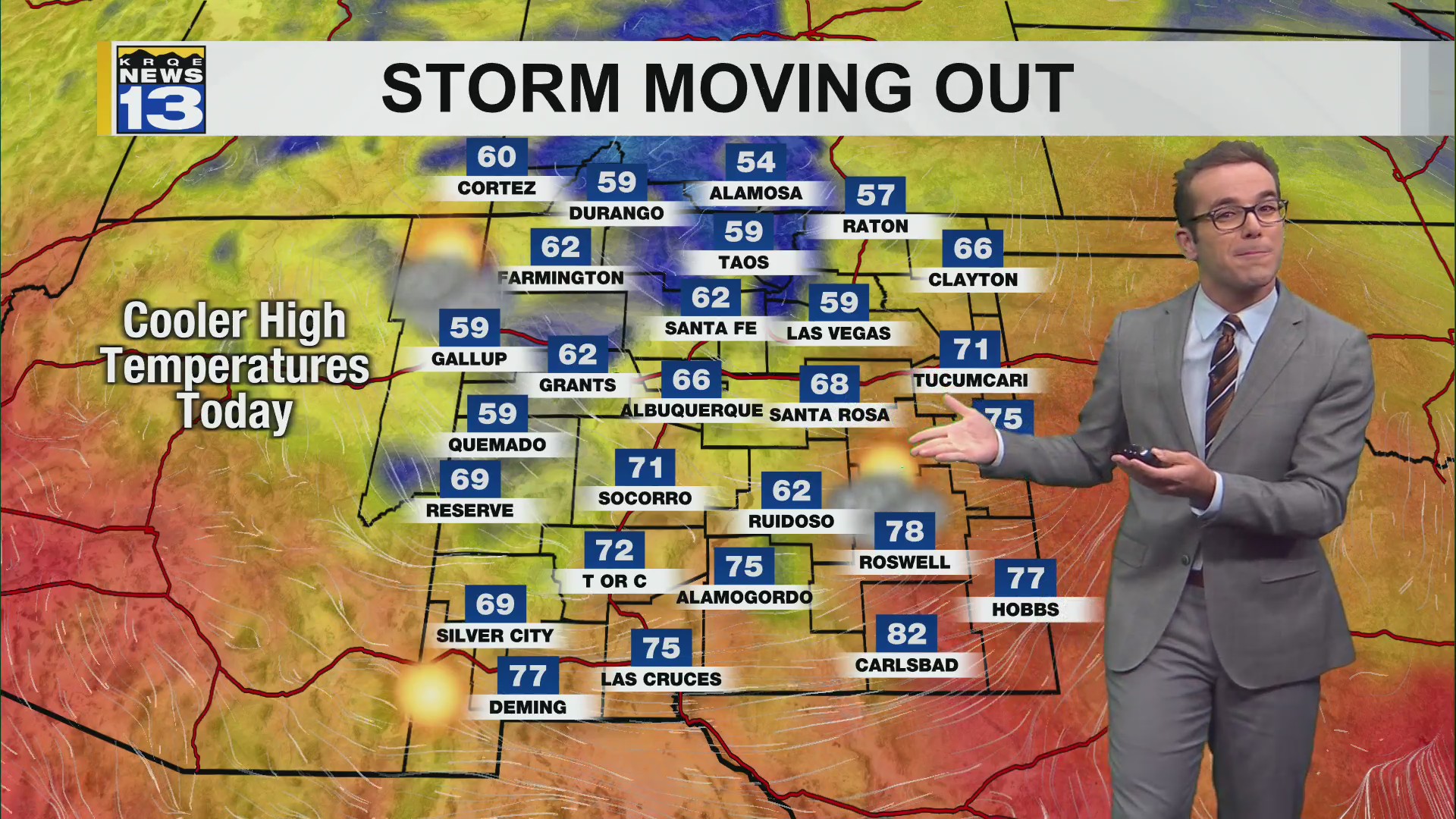 Leftover rain & Northern New Mexico snow showers – KRQE NEWS 13 ...