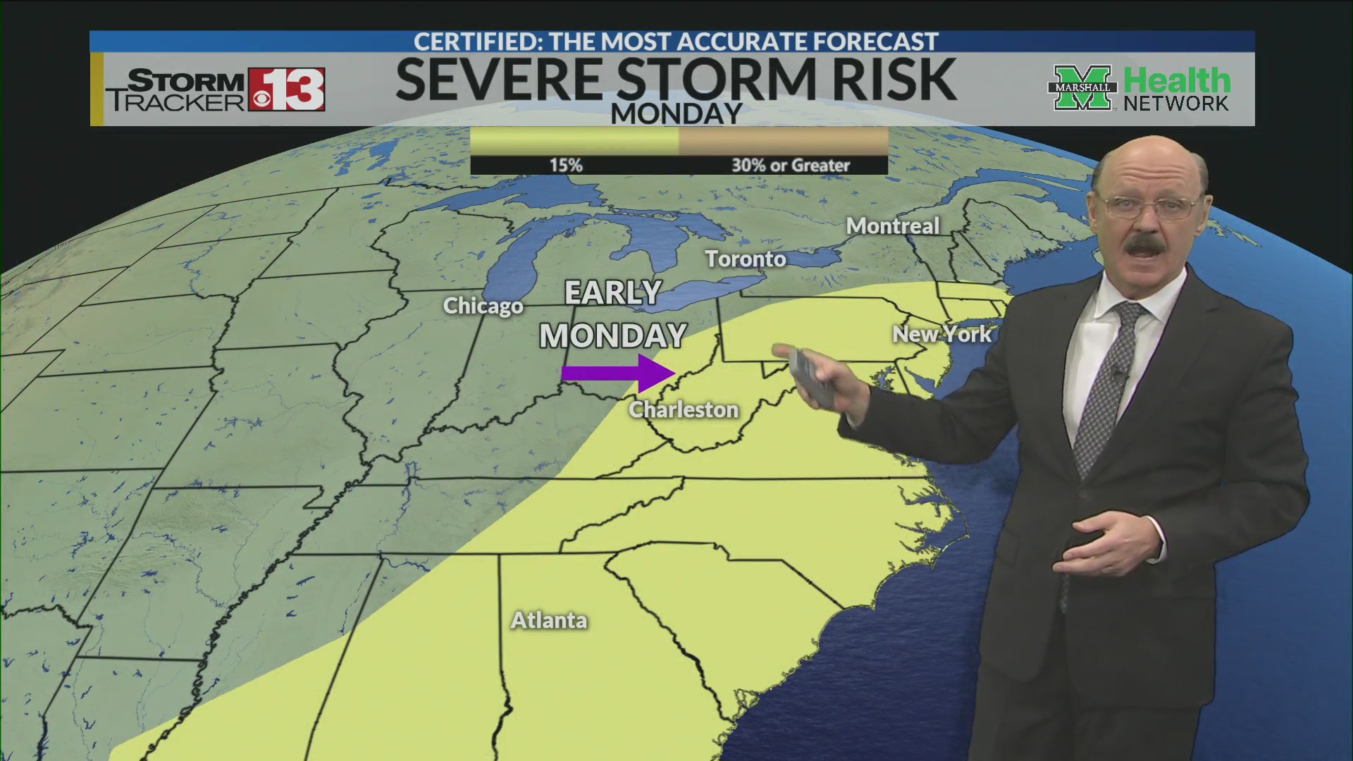 Strongest storms hold off till bitter end of weekend – WOWK 13 News