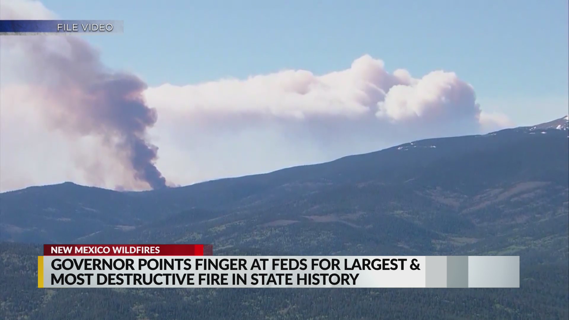 Governor Points Finger At Feds For Largest Fire In New Mexico History